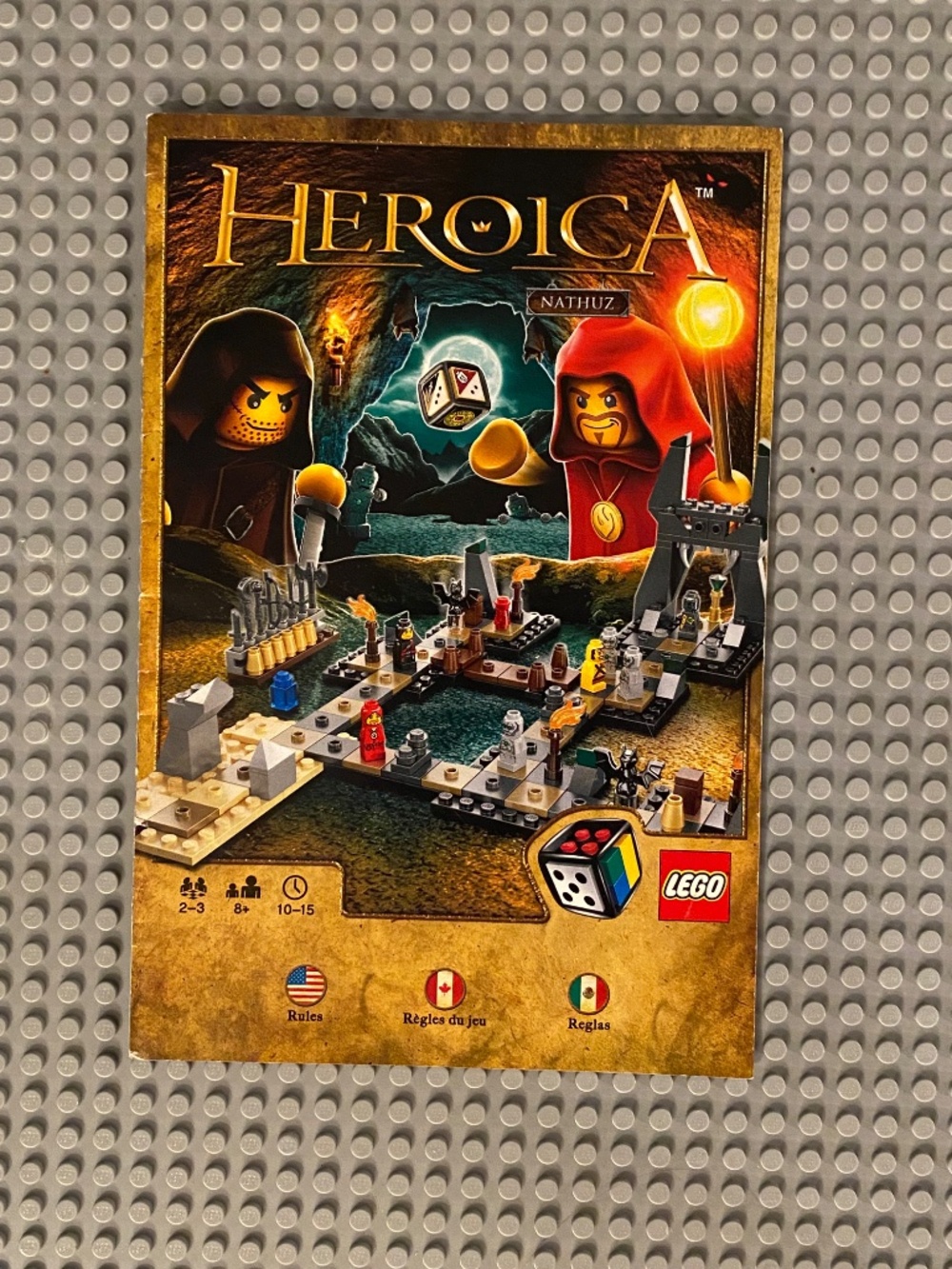 🔥LEGO 3859 Heroica Nathuz Game Set 🦇 2011🦇 7 Micro Figures/ Expandable Game🎲 - Picture 7 of 13